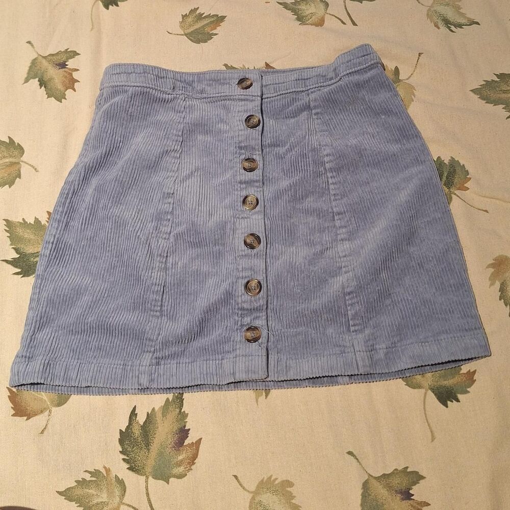 Forever-21 Women's Blue and Purple Skirt